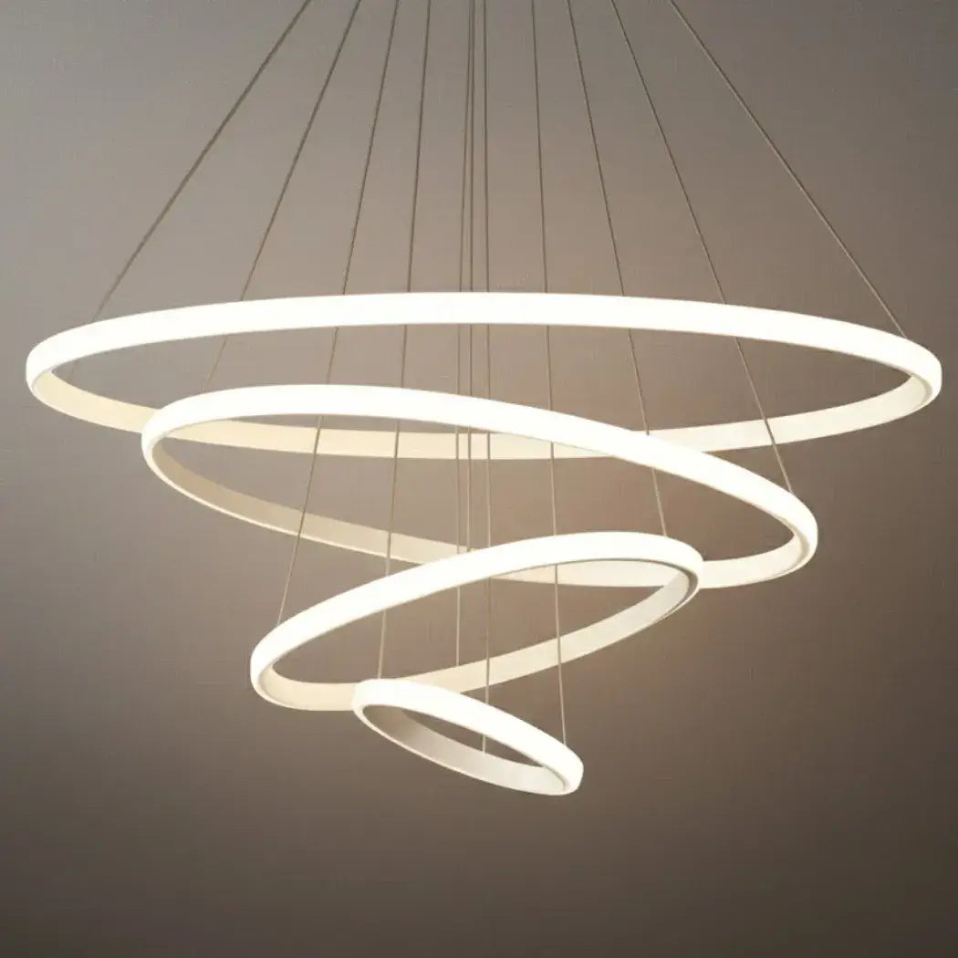 Velora Modern Metal Ring Pendant Light – Fixture for Living